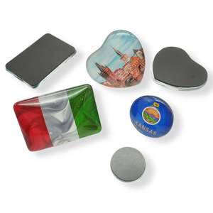 Aimants de réfrigérateur en verre personnalisés, souvenirs de lieux touristiques du monde entier - Product Image 2