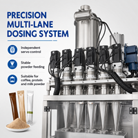 Automatische Multilane 5g Sachet Drinkmix Poeder Afvulmachine 10 Lanes Elektrolyt Vitamine Fruit Stick Poeder Verpakkingsmachine