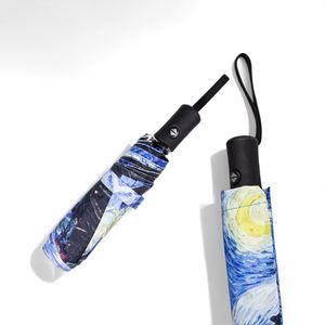 Branded Chinese Manufacturer High Quality Modern Travel Promotional 3 Folding Umbrellas Wholesale <b>Cheap</b> Customized Rain Logo - Product Image 2