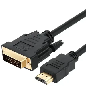 Gold-plated HDMI A Male to DVI 24+1 Male 4 pins dual monitor hdmi to dvi cable