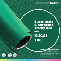 KUCAI Film Adhésif Extensible en Vinyle Polymère Double Coulée Super Mat Effet Électroplaqué Bleu pour Carrosserie PVC – Vente en Gros