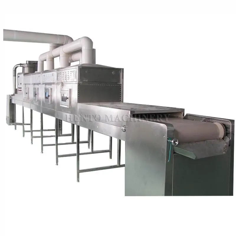 Túnel esterilizador de microondas industrial/máquina de secado y esterilización por microondas/Máquina secadora de microondas de túnel continuo