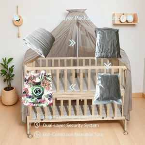 100% Silver Fiber Baby Mosquito Net-Ajuste confortável para berço - Product Image 4