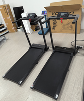 Tapis roulant électrique pliable d'intérieur portable avec écran LED, capacité maximale de 120 kg, tapis de marche sans fil avec test de fréquence cardiaque