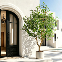 Arbre artificiel réaliste en olivier de 1,8 m, 2,1 m, 2,4 m pour la décoration de piscines et de complexes hôteliers, résistant aux UV, pour projets de paysagisme commercial, vente en gros