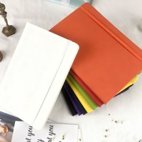 Carnet de planification à couverture rigide PU 7 couleurs avec élastique A6 – Cadeau DIY style Morandi réfléchit pour étudiants