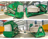 Mini-centrale à ciment SDDOM 23m³/h en Shandong, mobile, alimentée au diesel, contrôlée par PLC, avec silo de broyage de sacs Big Bag