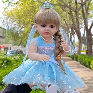 <span class=keywords><strong>Muñeca</strong></span> Reborn Realista de Vinilo de 55 cm, Linda, para Jóvenes, Se Puede Vestir, Se Puede Bañar en Agua, Juguete de Compañía, Regalo - Product Image 1