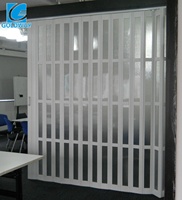 Charnière de porte pliante en PVC transparent, porte pliante flexible, cloison intérieure