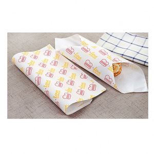 Custom Print logo Wax Paper <b>Sheets</b> with Adhesive High Quality Sandwich Wrap Paper Wholesale Wax Paper - Product Image 5