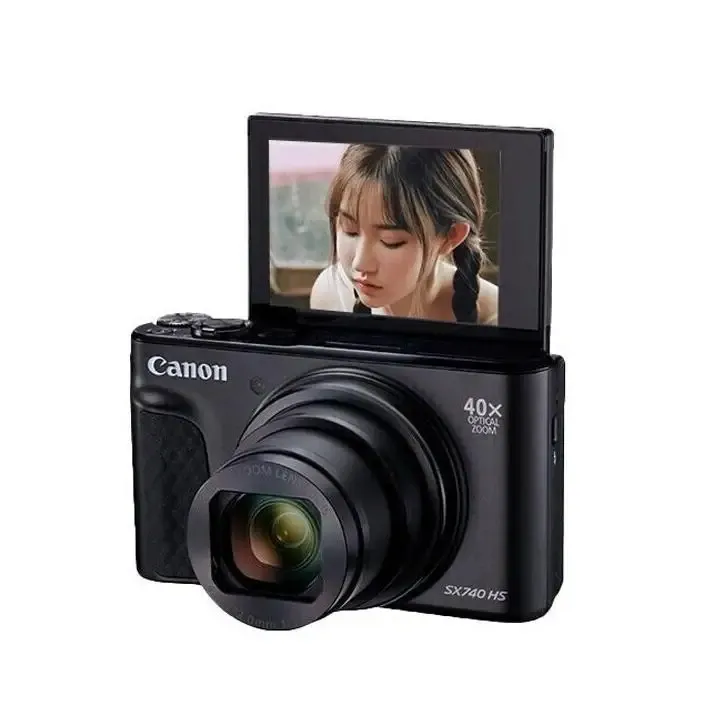 Appareil photo numérique le plus vendu Canon SX740, avec une taille maximale de 21.1 millions de pixels et un zoom optique 40x, entrée de gamme