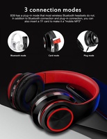 Casque de jeu sans fil RGB personnalisé OEM B39, casque de jeu stéréo pliable pour le sport, écouteurs avec microphone pour PC