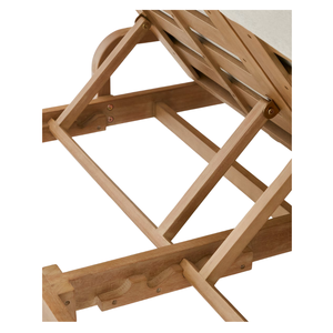 Tumbonas de Acacia de Alta Calidad para Interiores, Espuma o Algodón, Tumbona Manual de Poliéster Impermeable para Exteriores, Modernas - Product Image 6