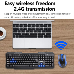Nhà Máy 2022 Hot Bán Cho Amazon Bàn Phím Không Dây Và Chuột Combo Tiêu Chuẩn Màu Đen Văn Phòng Thiết Lập Giá Rẻ Và Thuận Tiện - Product Image 2