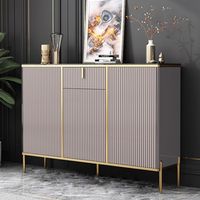 Meubles de maison, buffet moderne blanc de style nordique pour salon, armoires latérales de luxe avec rangement à tiroirs