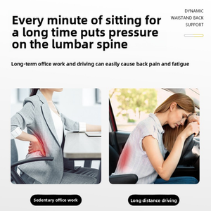 Cuscino Lombare Ergonomico a Quadrifoglio, Supporto Schiena Regolabile Super <span class=keywords><strong>Elastico</strong></span> per Sedia da Ufficio e Sedile Auto, per Dolore Lombare - Product Image 2