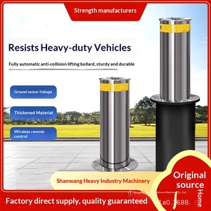 Columna de elevación hidráulica automática anticolisión para estacionamientos escolares, de acero inoxidable con control remoto inteligente - Product Image 1