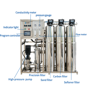 Machine de purification d'eau RO à prix avantageux, 500 litres par heure, pour l'eau potable avec système PLC - Product Image 2