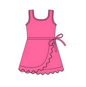 Vêtements de sport ODM personnalisés, motif floral, robe de yoga pour filles, short avec doublure, coton respirant, élasthanne, tennis, mode, nouveaux designs - Product Image 2