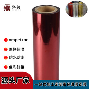 Film d'aluminium coloré Hirotoku, largeur 500-2300 mm, pour isolation en coton perlé et film bulle - Product Image 4