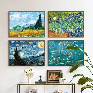Van Gogh opere di pittura a olio girasole albicocca astratta Canvas Art Print Poster Picture Wall House Decoration murales