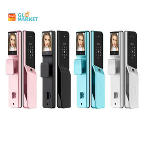 Cerradura Inteligente Glomarket 3D con Reconocimiento Facial y Huella Dactilar, Entrada sin Llave, WiFi Tuya, Impermeable, Videoconferencia, Digital, para Puerta de Madera - Product Image 1