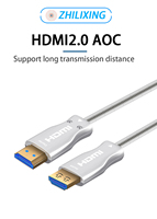 Câble HDMI 2.0 AOC Plenum 18 Gbit/s 4K 60Hz, câble HDMI optique actif 10m-100m pour intégration de systèmes Pro-AV et location de matériel de scène