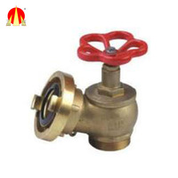 Vanne d'incendie double en fonte ductile de 100 mm avec finition laiton et pression nominale de 0,8-1,6 MPa, raccords de tuyauterie certifiés CE