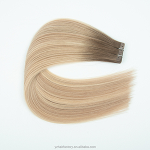 Extensions de cheveux vierges humains blonds européens de qualité supérieure 2026, double épaisseur, invisibles, à bandes adhésives en PU sans couture - Product Image 4