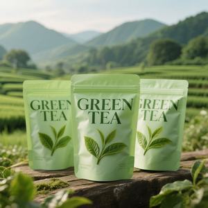 Sacs Doypack personnalisés anti-odeur en stock avec logo, pour emballage alimentaire et thé, sachets refermables en Mylar, auto-scellants en aluminium - Product Image 4