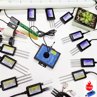 Sensor de NPK para Suelo con Panel Solar y Módulo Inalámbrico, Gateway IoT LORAWAN con Señal Digital RS485 para Monitoreo Agrícola en Línea