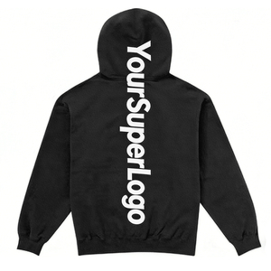 Sudadera con Capucha Extra Grande para Hombre, Super Satinada, con Apliques Bordados, Forro Polar <span class=keywords><strong>1</strong></span>:<span class=keywords><strong>1</strong></span>, 100% Algodón, Estilo Urbano Personalizado, Vintage - Product Image 4