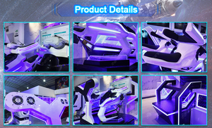 Juego de carreras de motos 9D, simulador de realidad virtual 9D, asientos dobles, máquina electrónica 9D Vr, juego arcade Vr Thunder Knight - Product Image 6