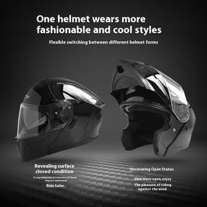 Casco Integrale Unisex Certificato <span class=keywords><strong>DOT</strong></span> ECE, Traspirante in Materiale ABS per Moto e Bici Elettriche, Garanzia di 3 Anni, Per Tutte le Stagioni, Nuovo - Product Image 3