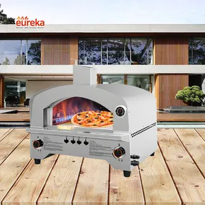 Steel High Temperature Powder Coating Gas Pizza Oven Outdoor Garden Pizza Oven