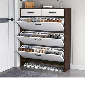 Modern Artificial Board Ultra Thin <b>Shoe</b> <b>Storage</b> Cabinet with Door Design for Living Room and Apartment Dustproof - Product Image 5