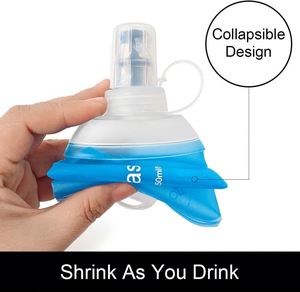Custom Folding Bottle With Logo Foldable 150Ml 250Ml 500Ml Tpu Running Foldable <b>Kettle</b> Collapsible Soft Sports <b>Water</b> Bottle - Product Image 5