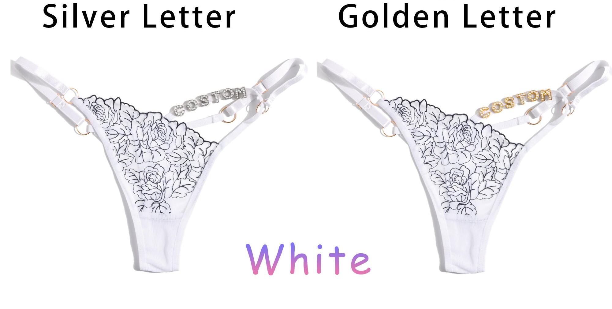 White with letter