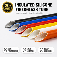 Gaine isolante électrique en fibre de verre silicone avec options de tension configurables pour la protection des câbles industriels