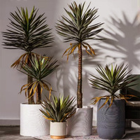 Arbre artificiel Dracaena vert au toucher réaliste 120 150 180 cm Écologique Intérieur Noël Pâques Mariage Thanksgiving Halloween