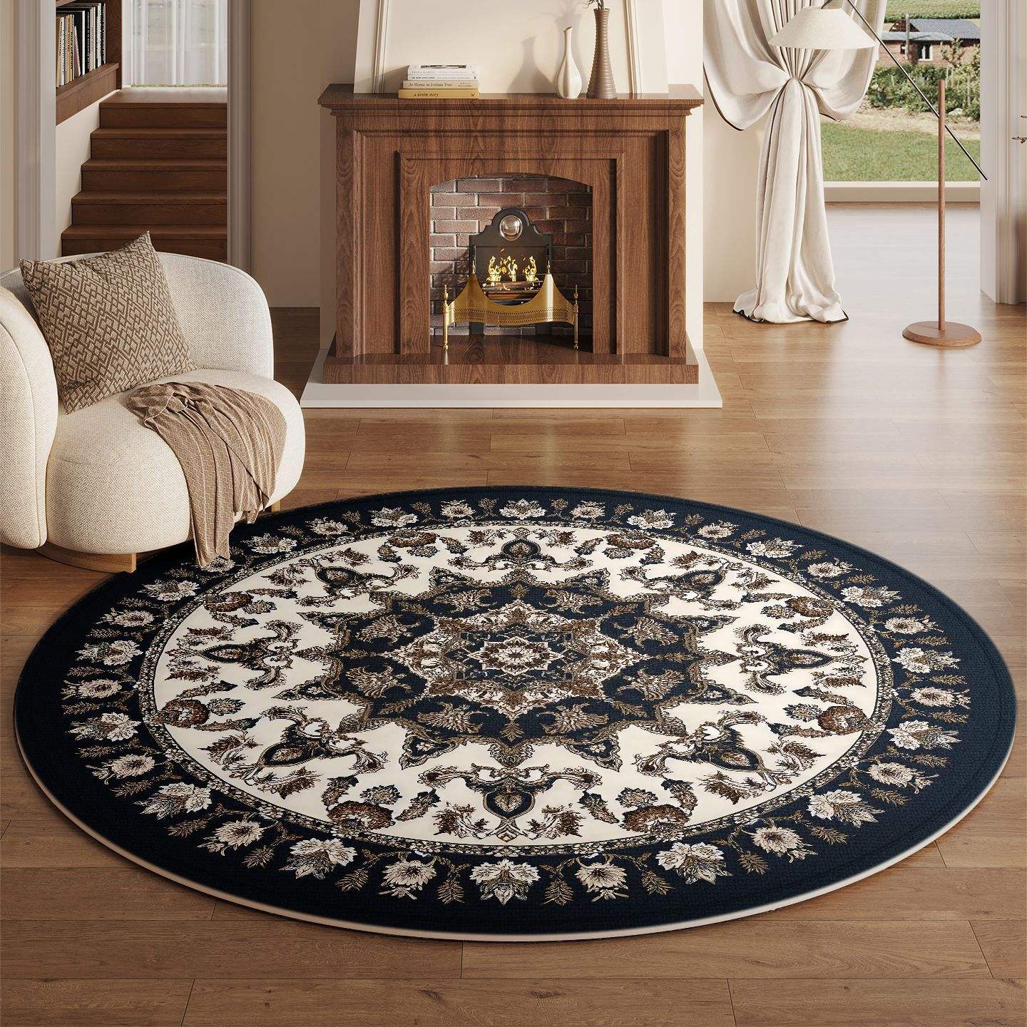 ผ้าไหมยกดอกสีน้ำเงินเข้ม