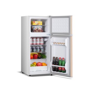 Bon prix Mini réfrigérateur électrique à congélateur en haut en plastique 102L Réfrigérateur à double porte à congélation rapide à double température - Product Image 4