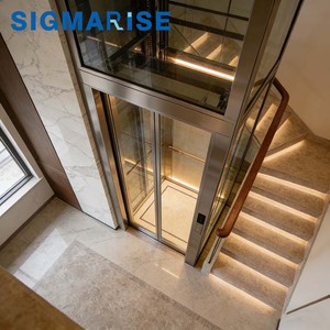 SIGMARISE - Ascensores <span class=keywords><strong>Interiores</strong></span> de Lujo Chinos <span class=keywords><strong>para</strong></span> Viviendas Privadas, Marca Más Vendida, Diseño Personalizado, 400 kg, 3 Pisos - Product Image 3