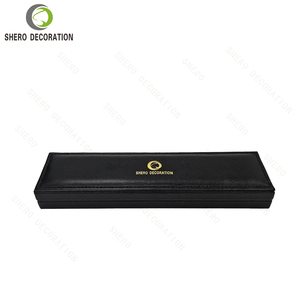 Wholesale Elegant Black PU Leather <b>Ring</b> <b>Box</b> Velvet Lining Square Flip Top Jewelry Presentation <b>Box</b> with Gold Logo - Product Image 3