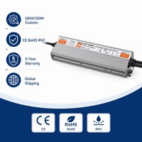 Driver LED IP67 45W-200W 110-240V DC12V/24V, alimentation à tension constante, transformateur d'éclairage extérieur, CE RoHS