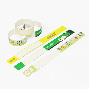 Bracelets de trèfle de mode bracelet en papier d'événement en plastique personnalisé pour la fête <span class=keywords><strong>zoom</strong></span> - Product Image 3