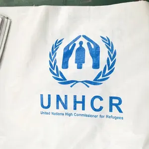 Pe encerado com logotipo da ONU
