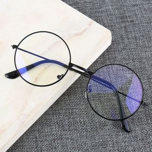 Lunettes anti-lumière bleue rondes vintage à monture métallique, verres transparents, pour adultes – Nouveauté 2025, Vente Flash - Product Image 1