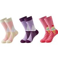 Chaussettes en coton pour femmes 2026, motif crème glacée et bonbons, ludiques et élégantes, fournisseur direct d'usine