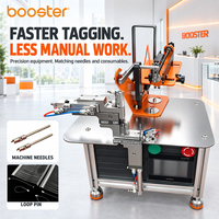 Machine d'étiquetage semi-automatique hybride pneumatique à alimentation en boucle PLC Booster BOS-168, 150 pièces/min, garantie 1,5 an, recyclée